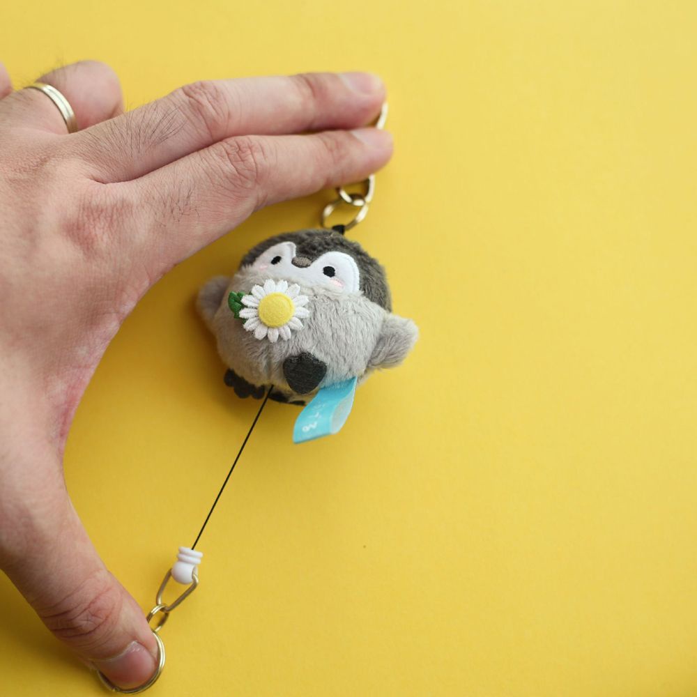 Chim cánh cụt nhồi bông dễ thương gắn móc khóa