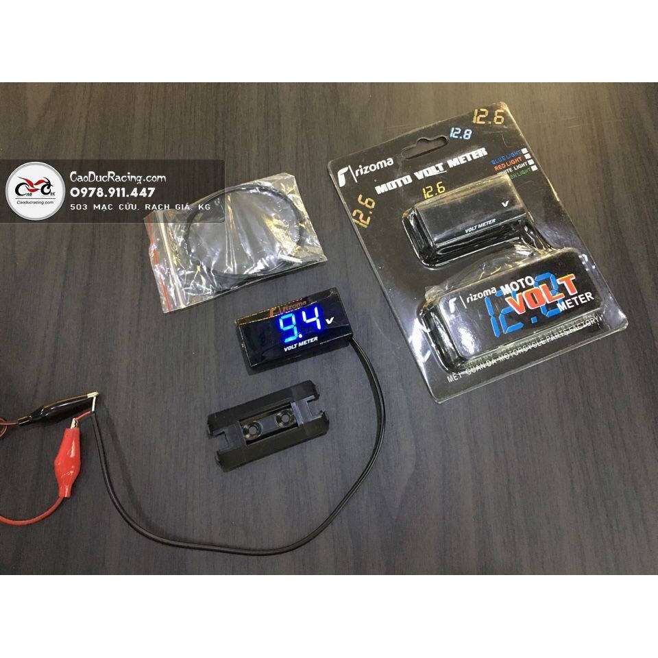 [Rẻ Nhất Shopee] Đồng hồ báo vol bình acquy xe máy