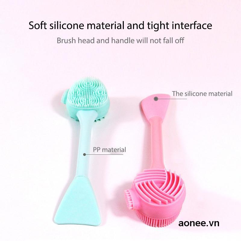 ✨✨Cọ Silicone Hai Đầu Dùng Để Vệ Sinh Mặt Nạ Tiện Dụng