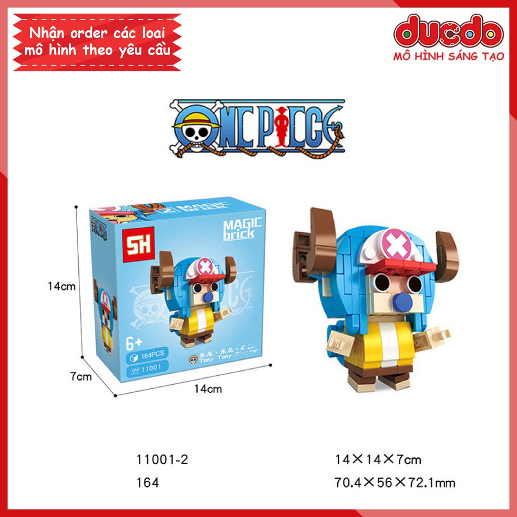 Brick Headz nhân vật trong One Piece Đảo hải tặc - Đồ chơi Lắp ghép Mini Minifigures Mô hình BrickHeadz Sanhe SH 11001