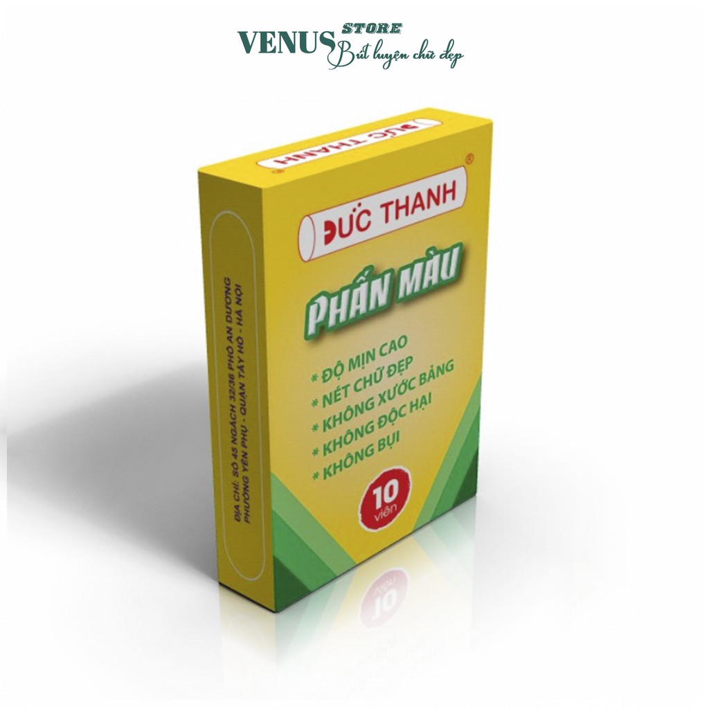 PHẤN MÀU VIẾT BẢNG ĐỨC THANH LOẠI 1, LOẠI ĐẸP KHÔNG BỤI, KHÔNG ĐỘC HẠI,