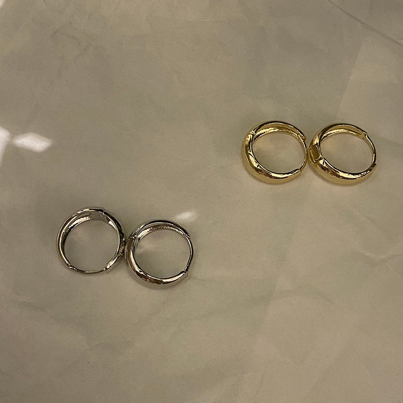 Khuyên Tai Tròn Phong Cách retro Âu Mỹ