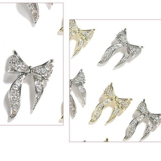 Charm nail ,  charm đá ,  2 màu Vàng - Bạc