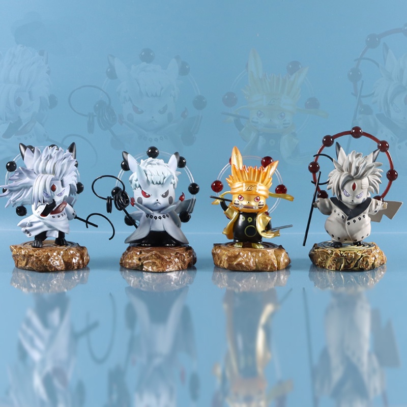 Mô hình nhân vật Uchiha Pikachu hóa trang Naruto 10cm