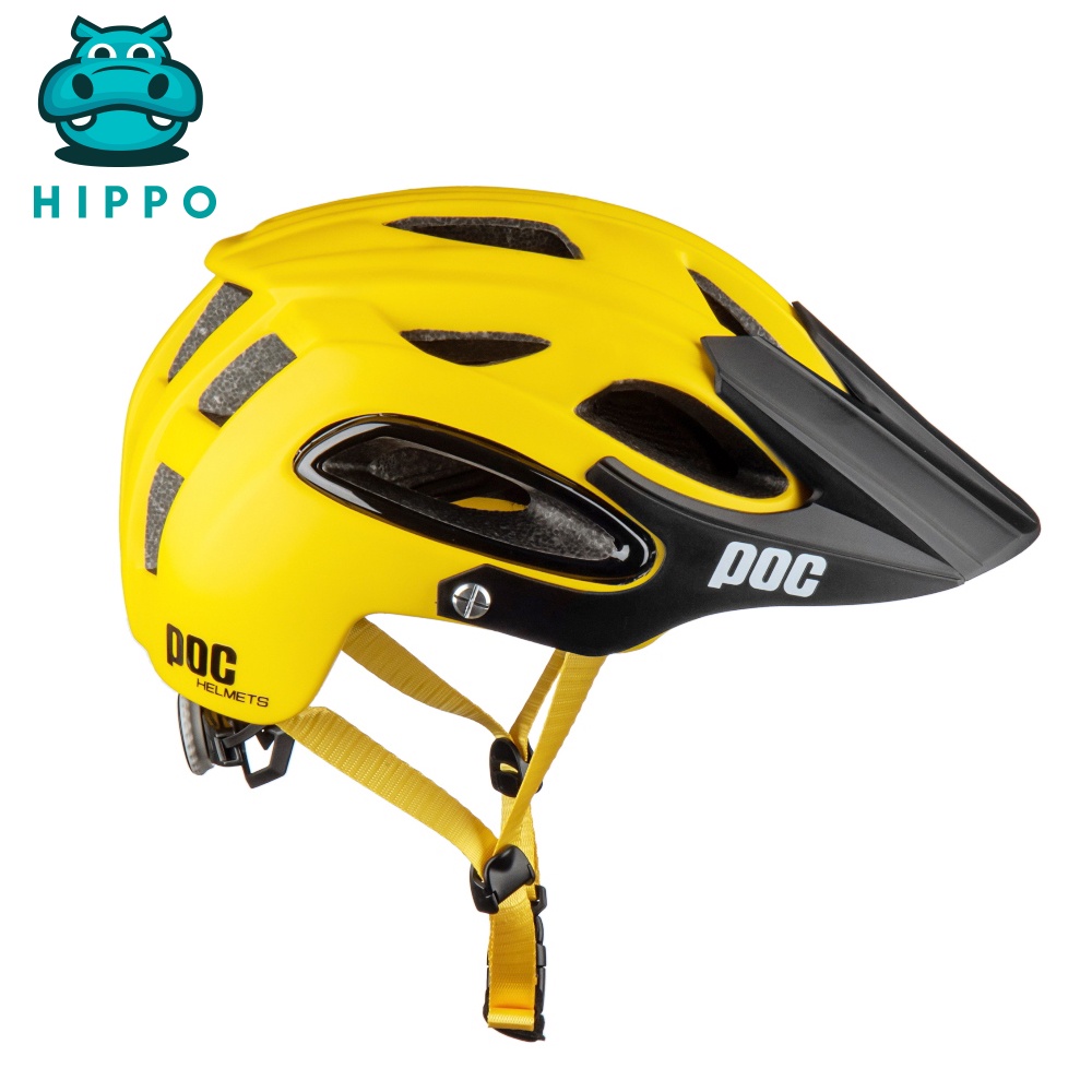 Mũ bảo hiểm xe đạp thể thao chuyên nghiệp Poc 07 siêu nhẹ thoáng khí màu vàng - HIPPO HELMET