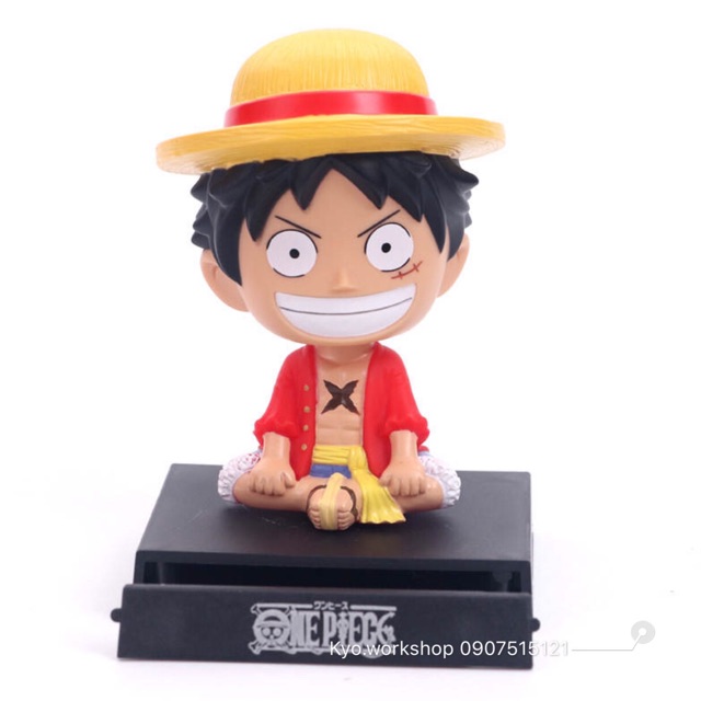 Mô hình chibi Luffy - Chopper - có thể làm đế để điện thoại