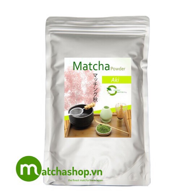 Bột trà xanh matcha Nhật Bản Aki 500G-1KG