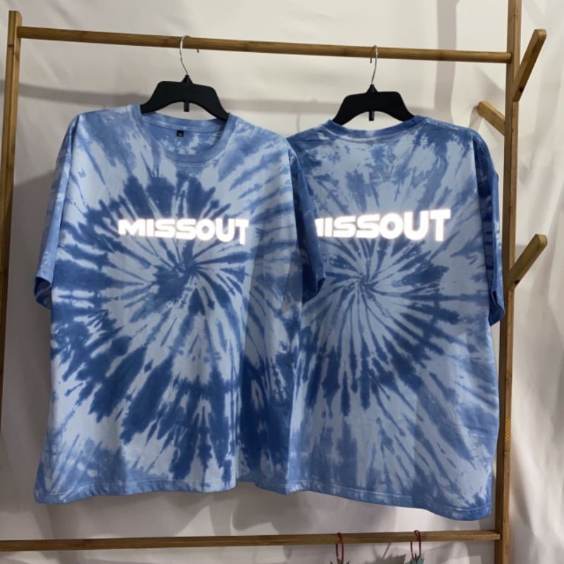 Áo thun tay lỡ MISSOUT TIE DYE phản quang form unisex (Ảnh thật)