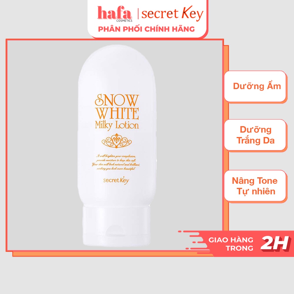 Sữa Dưỡng Thể Dưỡng Trắng Da Toàn Thân Secret Key Snow White Milky Lotion 120g