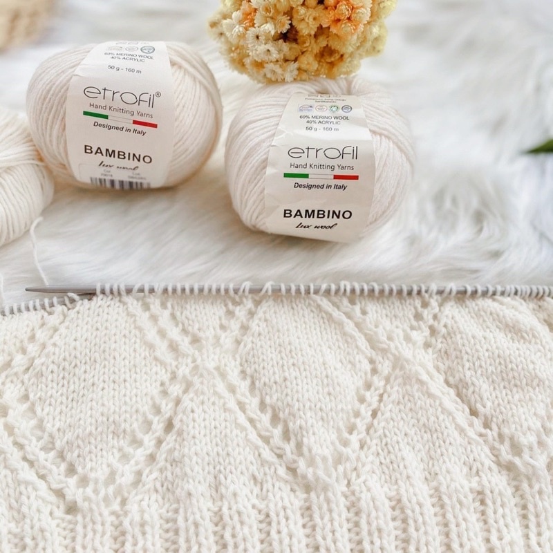 LEN LÔNG CỪU MERINO ETROFIL BAMBINO LUX WOOL (siêu mềm)