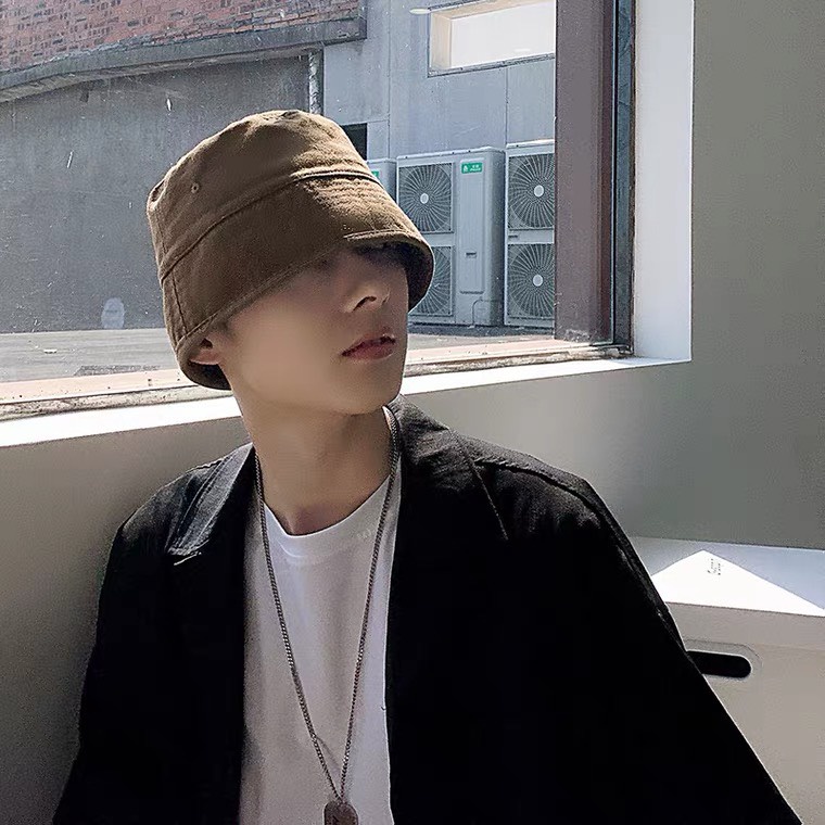 Mũ Nón bucket, tai bèo vành cụp form unisex nam nữ phong cách ulzang màu đen  - N22