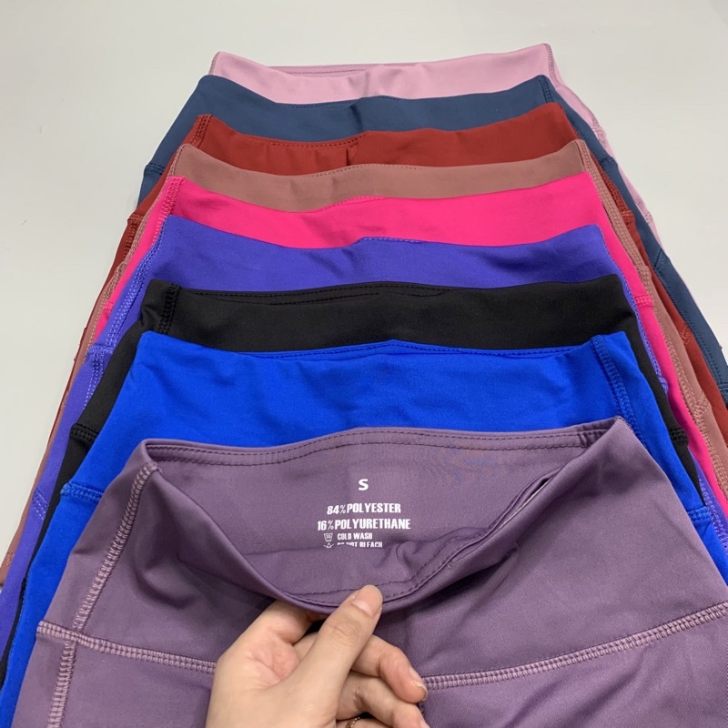 Quần Shorts Tập Gym Nữ Lưng Cao Ôm Body QST