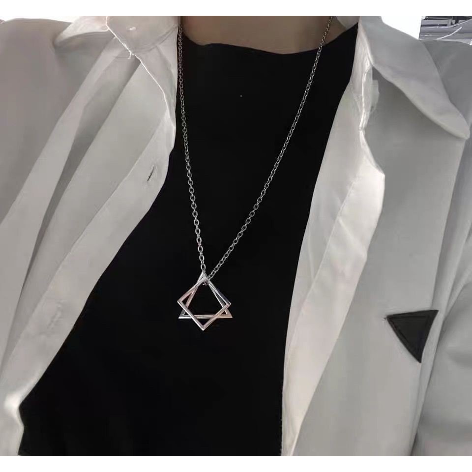 Dây chuyền mặt hình trái tim thời trang hàn quốc cho nữ -  Vòng cổ dạng chuỗi xích màu vàng phong cách punk thời thượng