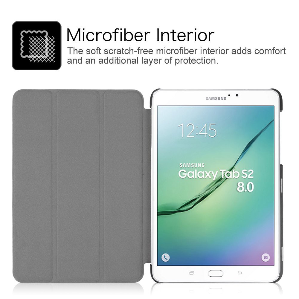 Bao da nắp gập kèm giá đỡ tiện lợi cho Samsung Galaxy Tab S2 8.0