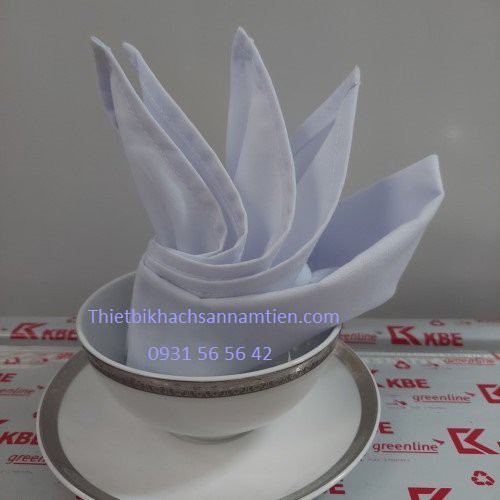 Khăn ăn nhà hàng chất liệu vải Kaki Cao Cấp 100% Cotton
