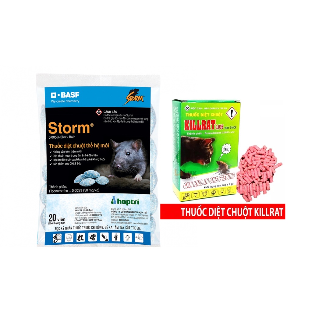 Thuốc diệt chuột STORM, KILLRAT