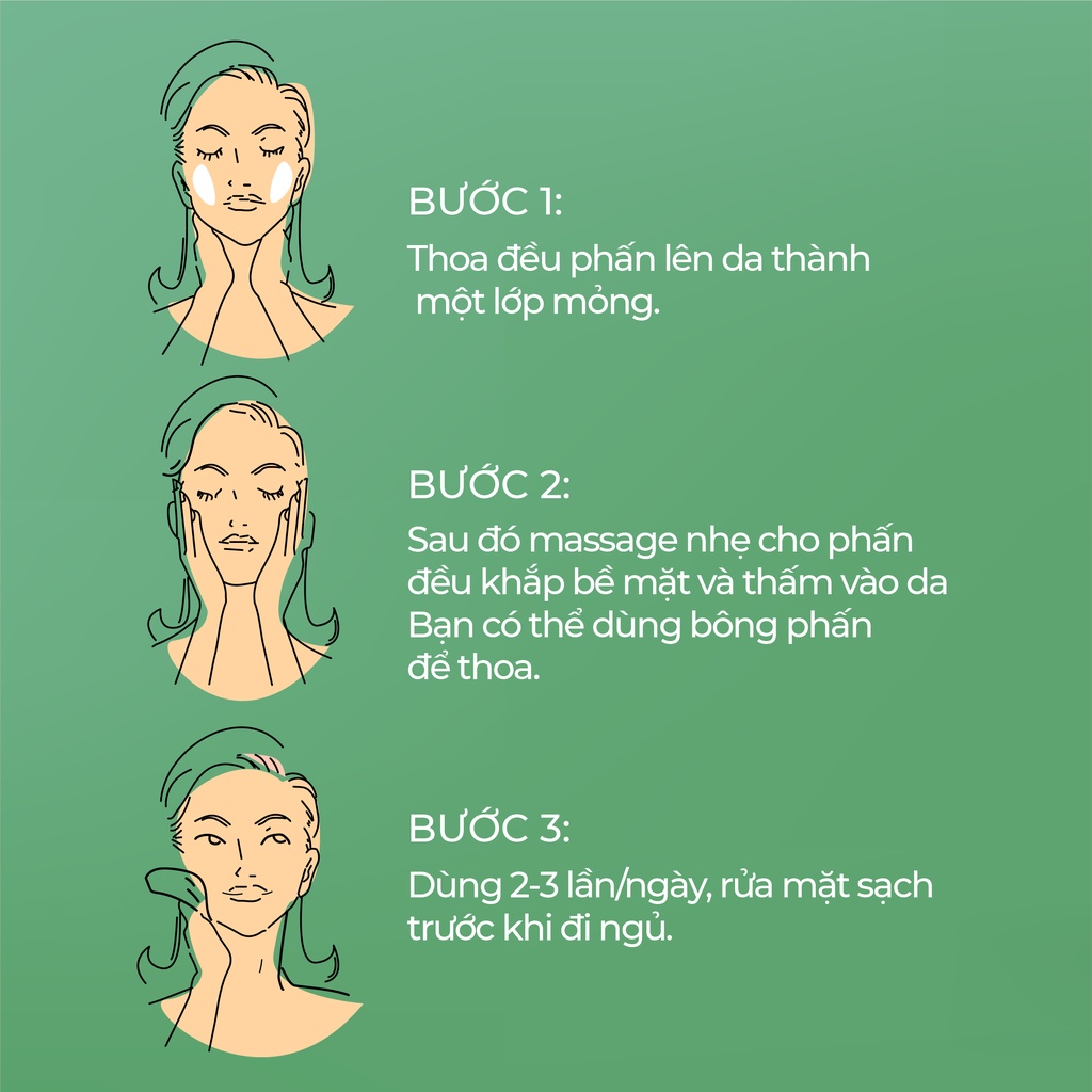 Phấn trang điểm chống lão hóa dạng nụ - trắng Phấn nụ Hoàng Cung giúp dưỡng da, kiềm dầu, giúp da sáng mịn đều màu  30g