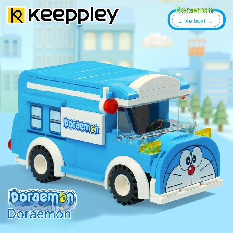 Đồ chơi Doraemon Xe buýt  Bọ cánh cứng đồ chơi khối xây dựng Tương thích với đồ chơi LEGO Đồ chơi trẻ em  Quà tặng