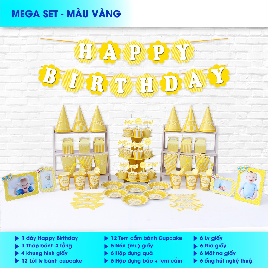 SET MEGA CHỦ ĐỀ VÀNG TRƠN