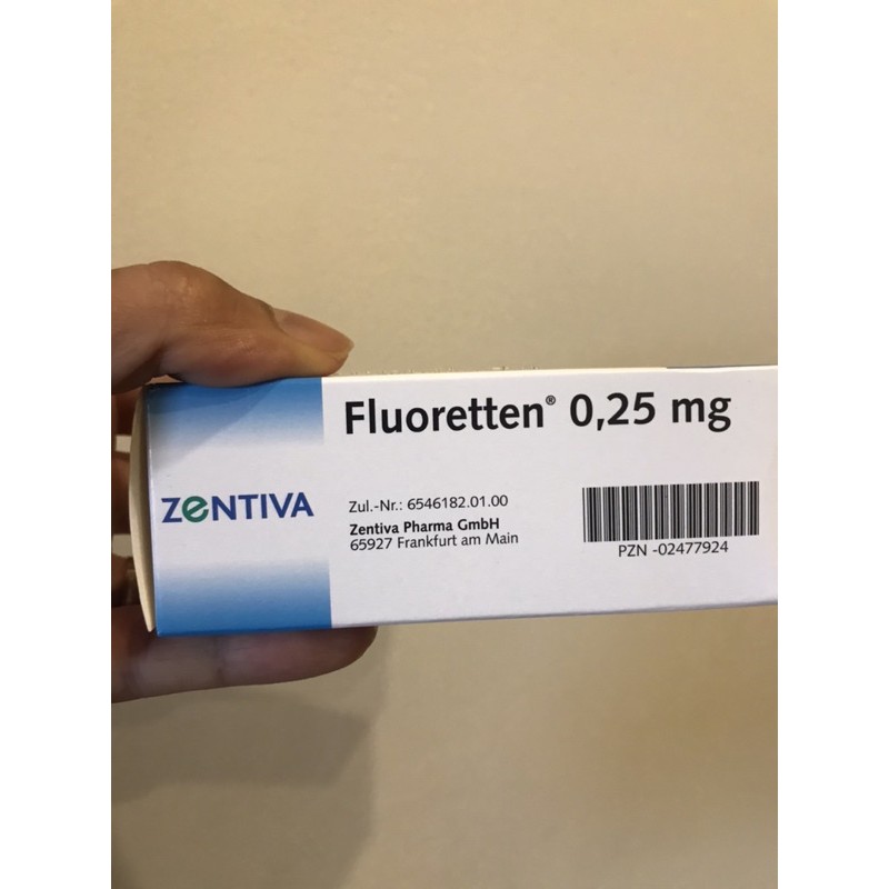 Fluoretten 0.25mg viên ngậm chống sâu răng của Đức