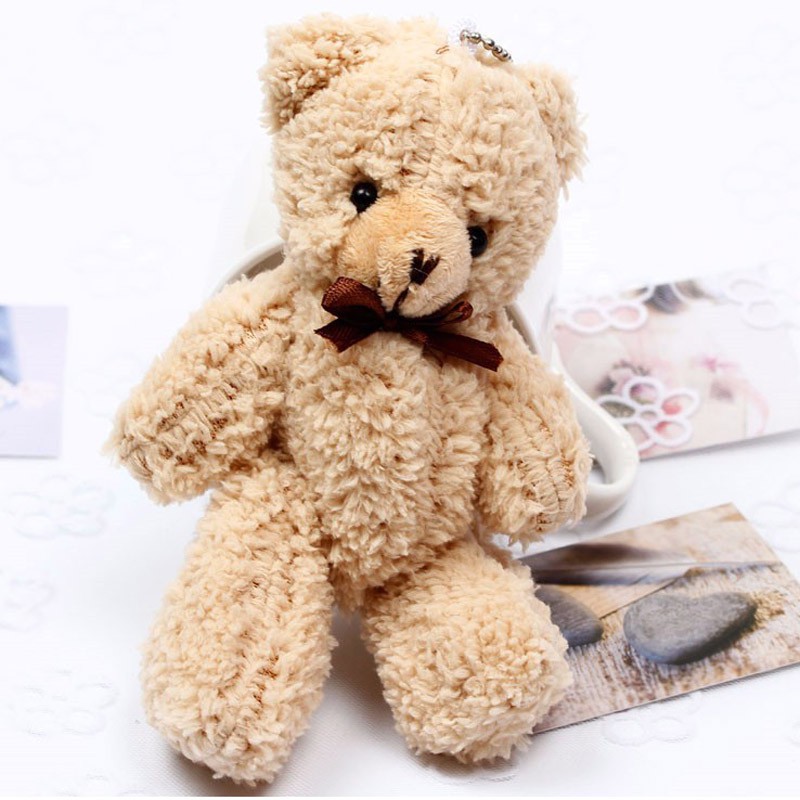 Gấu Teddy Nhồi Bông Đáng Yêu 14cm