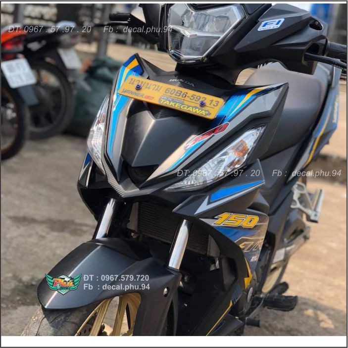 Tem Rời Winner Đen xanh nhám (C)