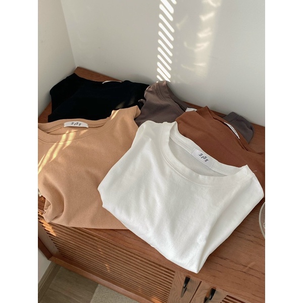 Áo thun trơn tay lỡ nam nữ, áo phong unisex mặc đôi form rộng
