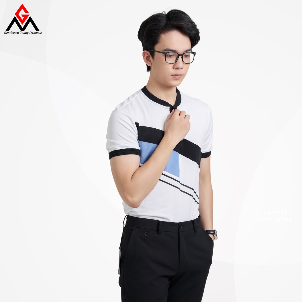 Áo thun nam polo GM chất liệu vải cá sấu cotton cao cấp thoáng mát thiết kế lịch lãm - GMAP009