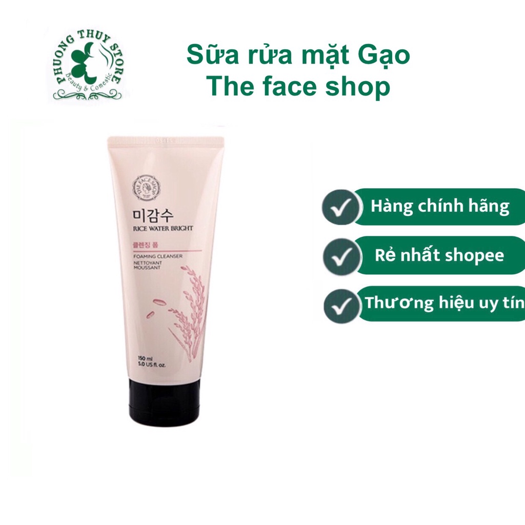 sữa rửa mặt gạo T.F 150ml