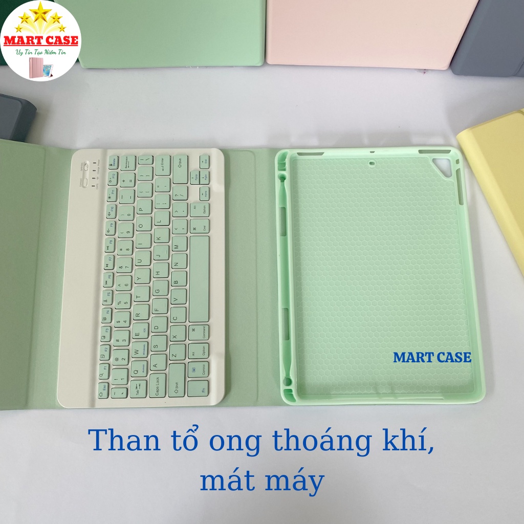 Bao da ipad có ngăn đựng bút và bàn phím chất đẹp ốp ipad Air 1/2/3/4/5/Pro 11/9.7.10.5/Gen 5/6/7/8/9/10 - MART CASE