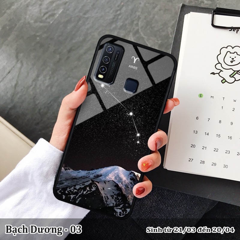 Ốp kính VIVO Y30/Y50 2020 in cung hoàng đạo