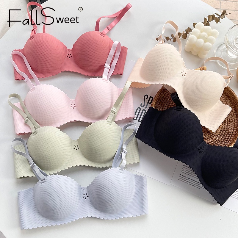 Áo Ngực Không Gọng Mềm Mại Không Đường May Size 32-38 A B Cup