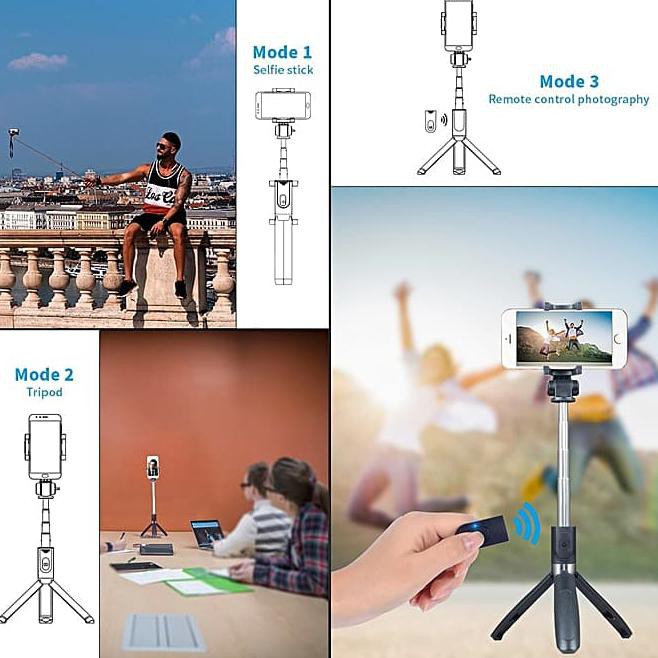 Gậy Chụp Ảnh Tự Sướng Kết Nối Bluetooth 0512 | BigBuy360 - bigbuy360.vn