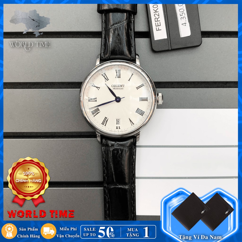 Đồng hồ Nam Orient FER2K004W0 Chính hãng, Bảo hành 3 năm, Chống nước, Chống xước, Dây da