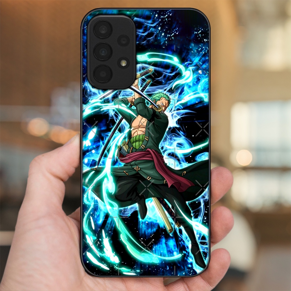 Ốp lưng Samsung A23 viền đen in hình Zoro One Piece