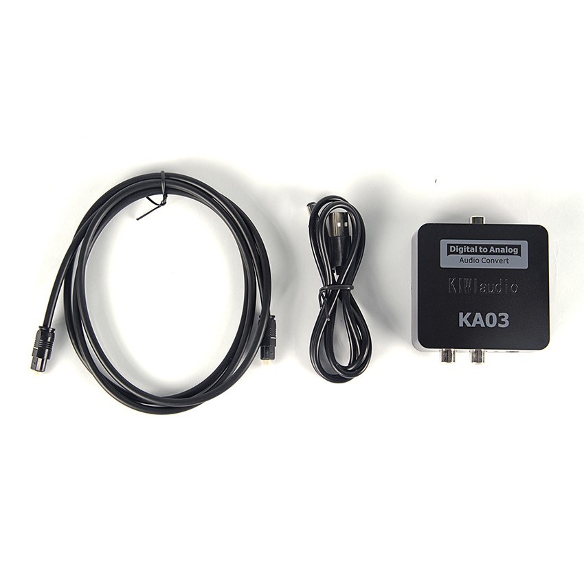 Bộ chuyển quang Kiwi KA-03 chính hãng DAC KA03 chuyển đổi âm thanh cổng quang spidf của smarttv, tvbox..ra loa, âmly