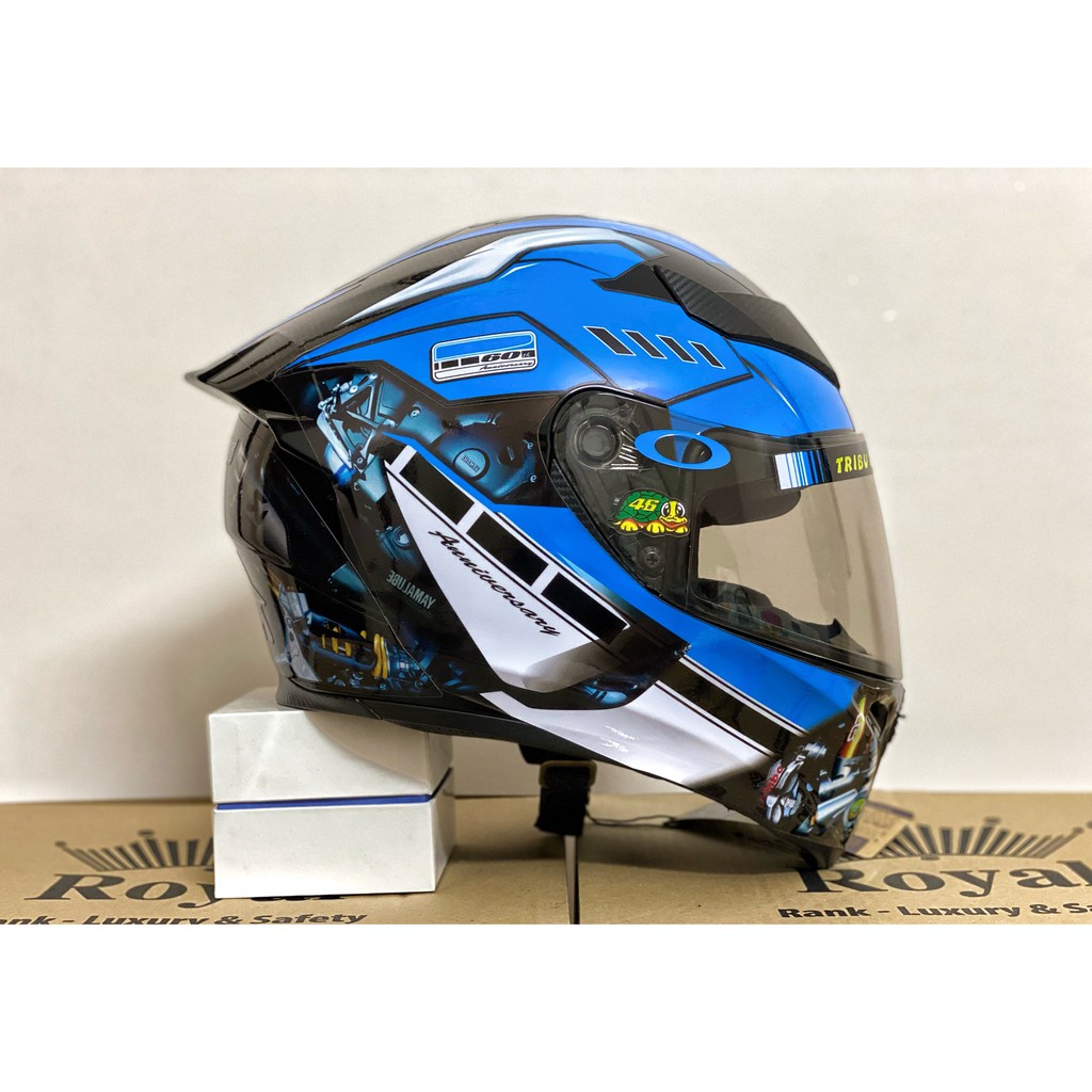 MŨ BẢO HIỂM FULLFACE M138B 1 KÍNH ĐEN BÓNG LÊN TEM XANH GP CỰC ĐẸP, BH 12 THÁNG, MUA 1 mũ  TẶNG 1 quà