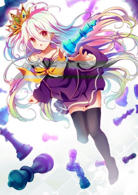 Poster anime nogame no life 1-5 tấm khổ a4