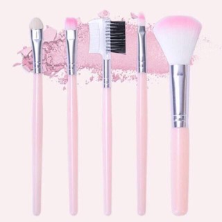 Bộ cọ trang điểm 5 món màu hồng đáng yêu