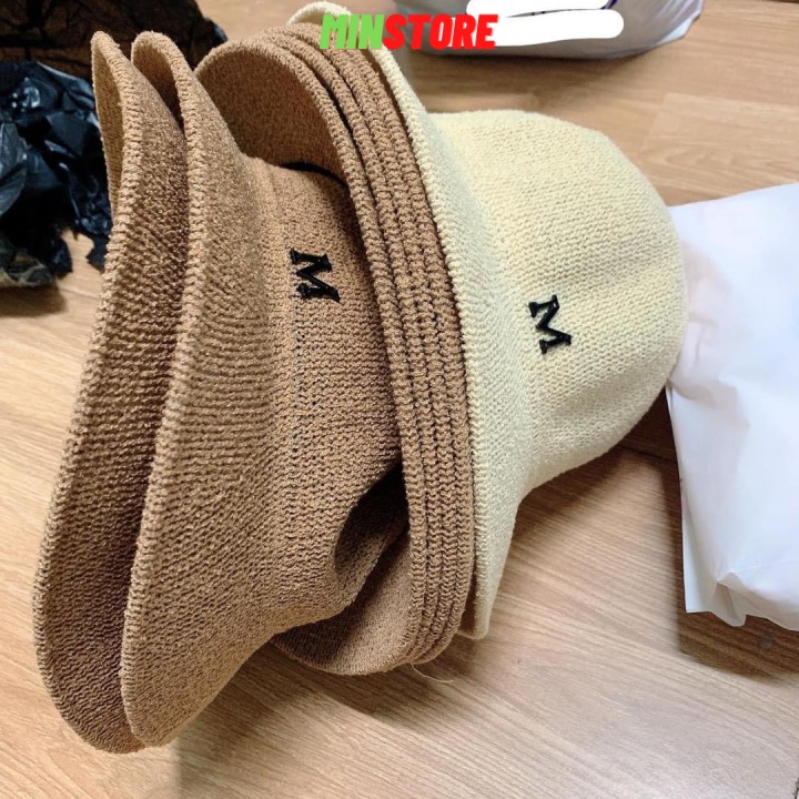 Mũ Bucket chữ M phong cách Hàn Quốc siêu xinh - M37