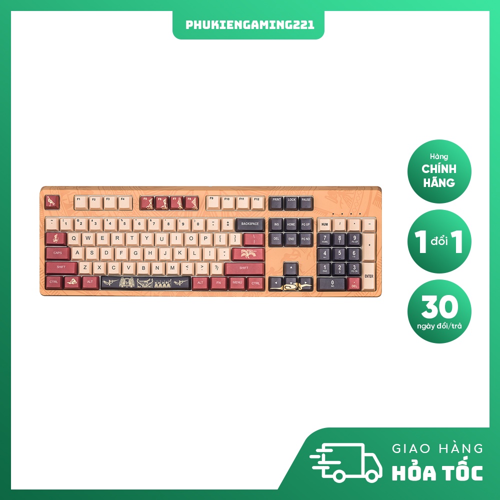 Bàn Phím Cơ Máy Tính Chơi Game Có Dây - E-Dra EK3104 Lạc Hồng | White LED | Gateron Switch - Hàng Chính Hãng