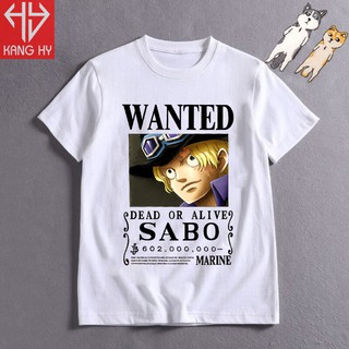 áo thun one piece wanted sabo Bounty 602 Triệu Beli F022