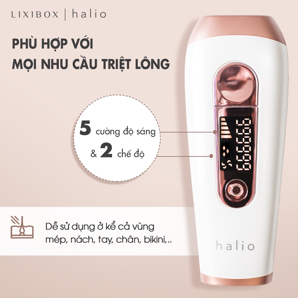 Máy triệt lông cá nhân Halio IPL Hair Removal Device