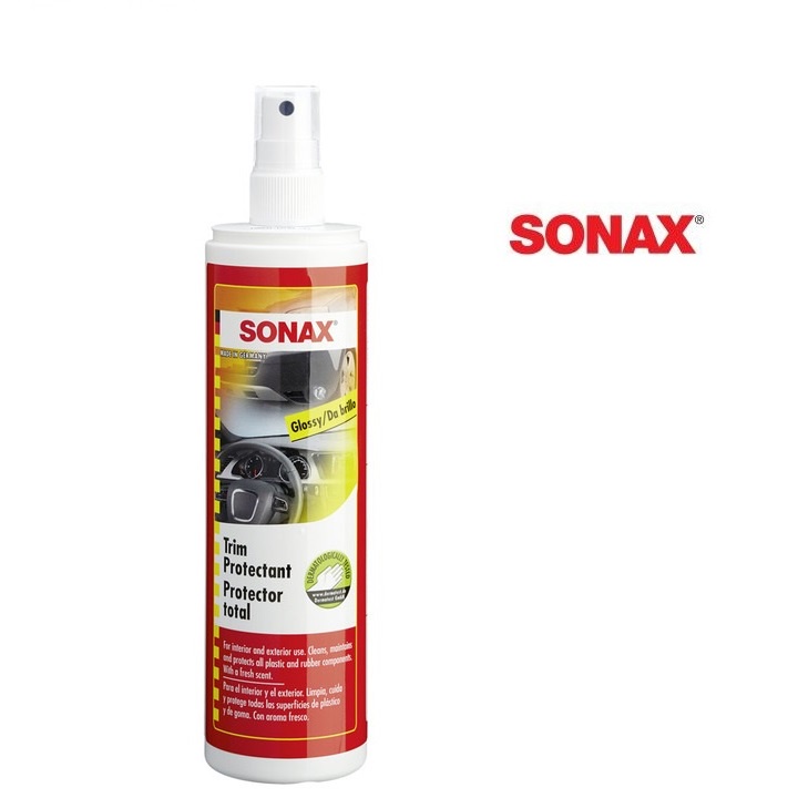 Sản Phẩm Chai xịt làm sạch và bảo dưỡng nhựa bên trong và ngoài xe ô tô, thương hiệu Sonax 380041, dung tích 300ml
