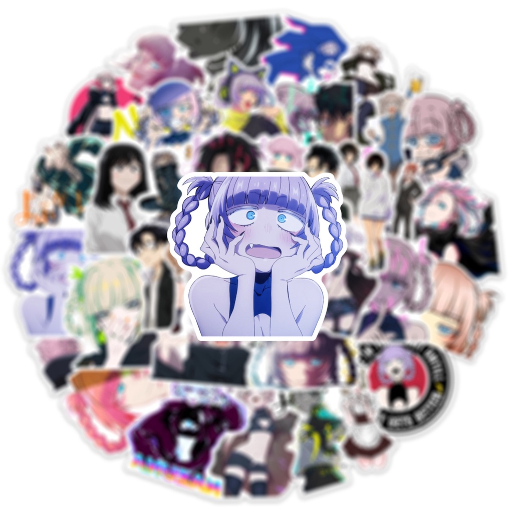 Bộ 50 Miếng Dán Chống Thấm Nước Hình Anime CALL OF THE NIGHT Trang Trí Điện Thoại / Hành Lý