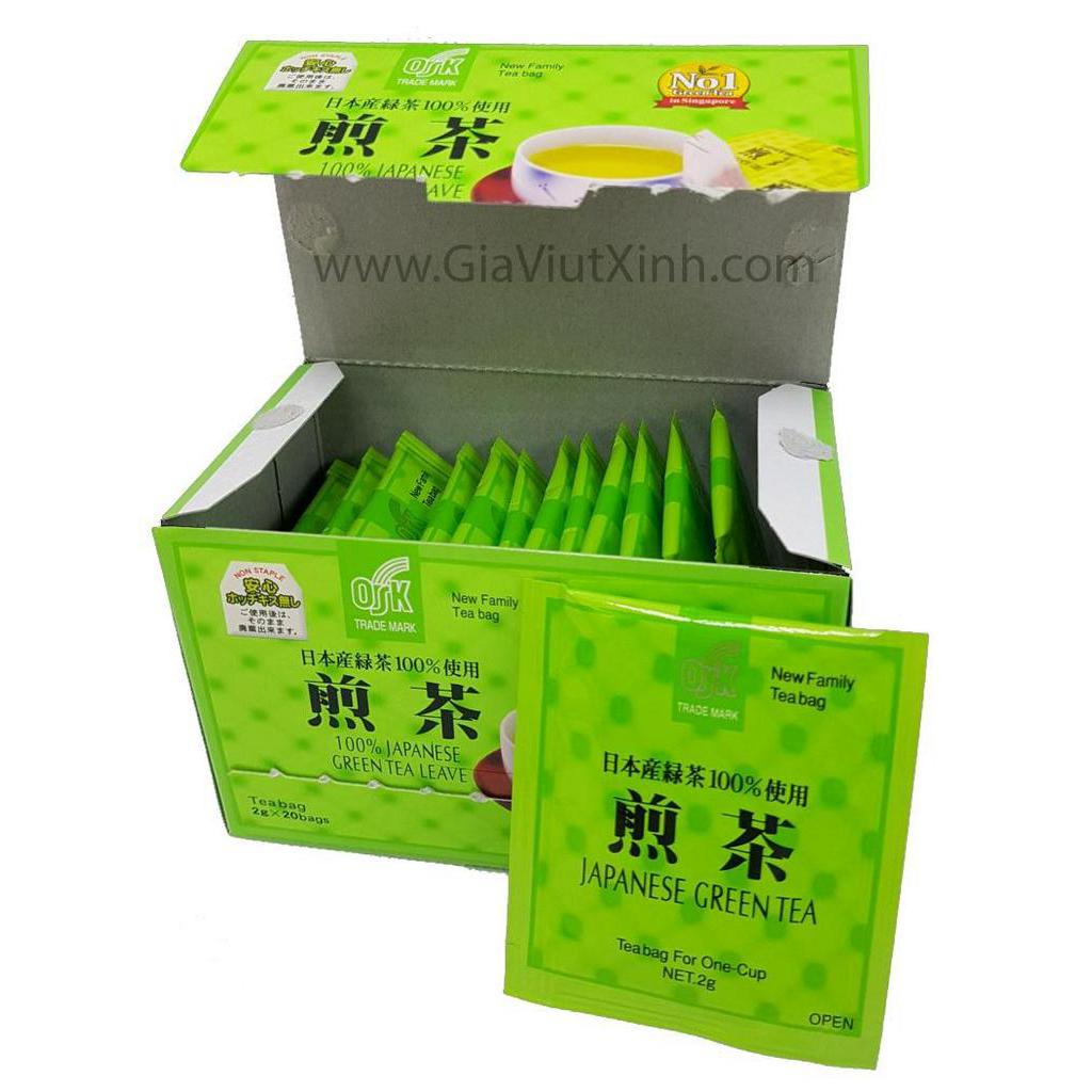 TRÀ XANH TÚI LỌC NHẬT BẢN OSK 2G X 20 GÓI - JAPAN GREEN TEA