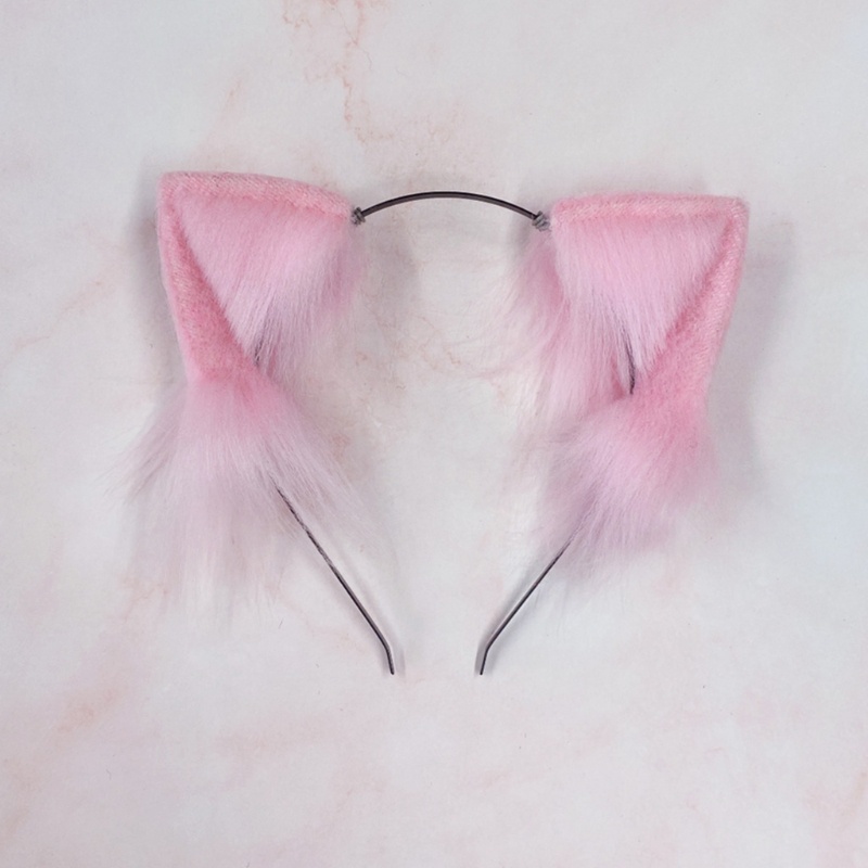 Băng Đô Tai Mèo Bông Hóa Trang Lolita Đáng Yêu