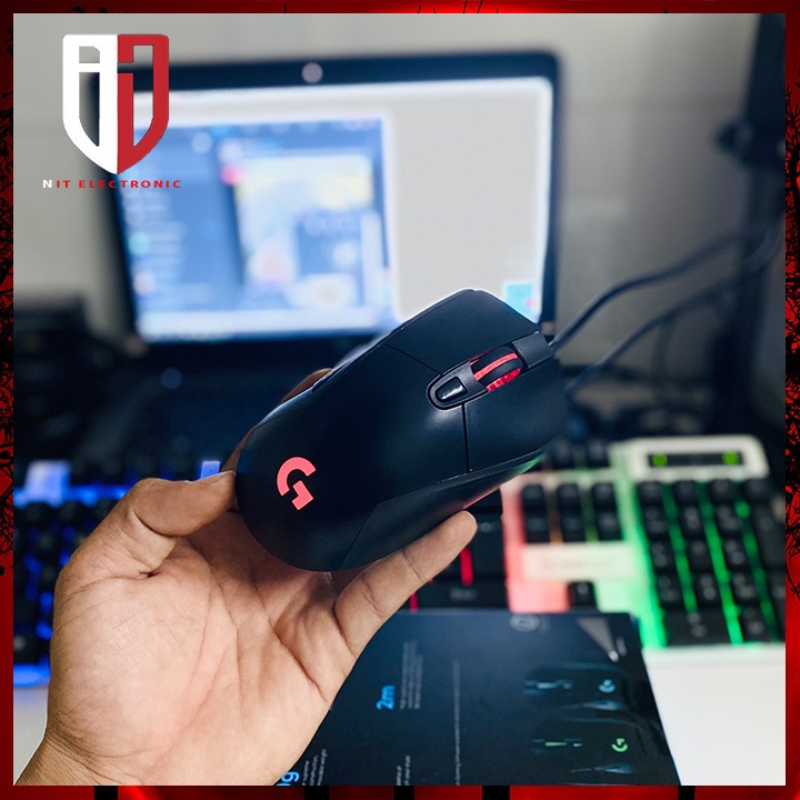 Chuột máy tính pc mouse logitech g407 gaming có dây đèn led chuyên game
