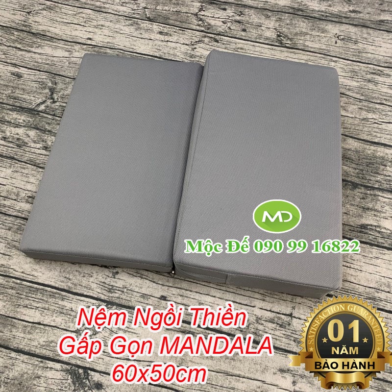 Nệm Lót Ngồi Thiền YOGI 60x50cm Gấp Gọn Phật Giáo Và Yoga - Giúp Thư Giãn Tinh Thần, Giảm Stress, Tốt Cho Sức Khỏe