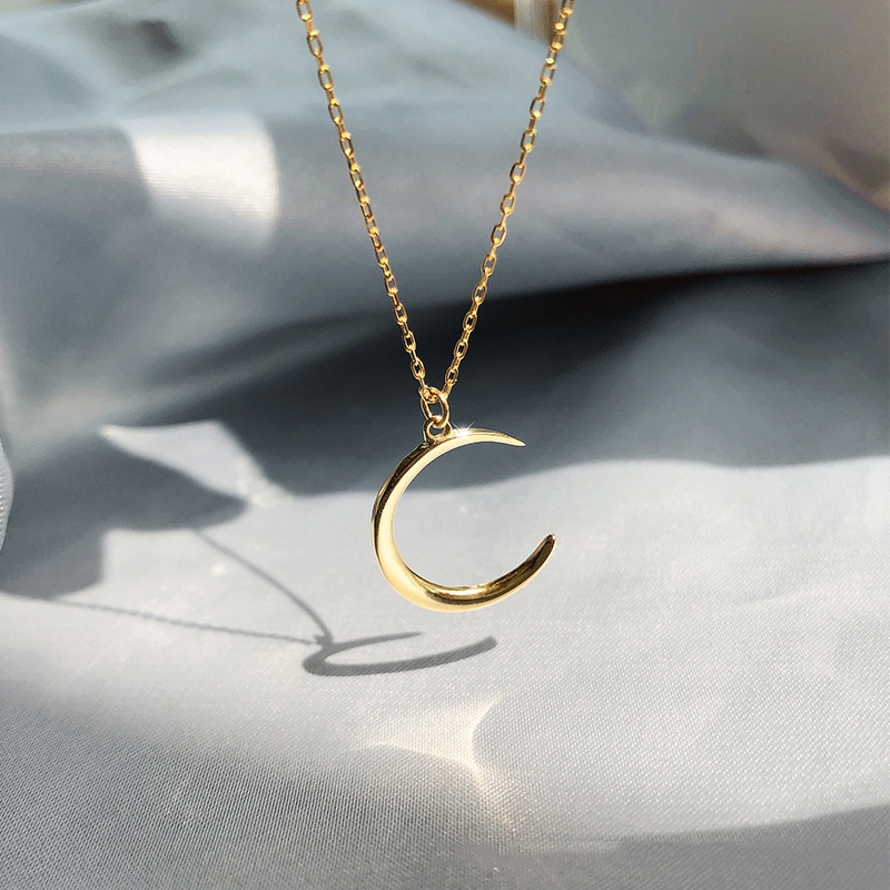 Dây chuyền xương quai xanh charm mặt trăng trang sức phụ kiện quà tặng tiệc tùng thanh lịch